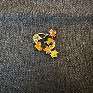 Autumn Leaf and Pumpkin Earrings